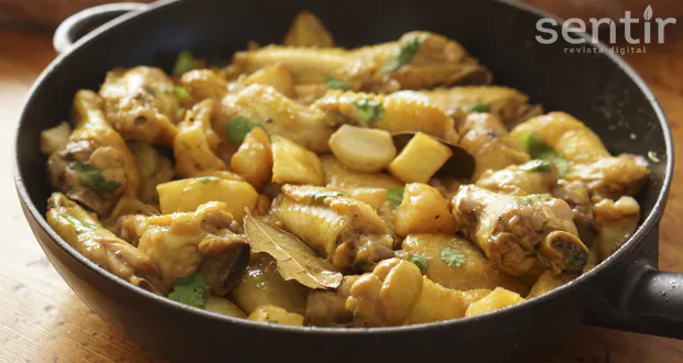 alitas de pollo al ajillo