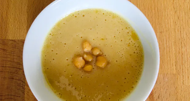 crema de garbanzos