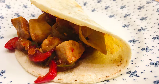 fajites de pollastre